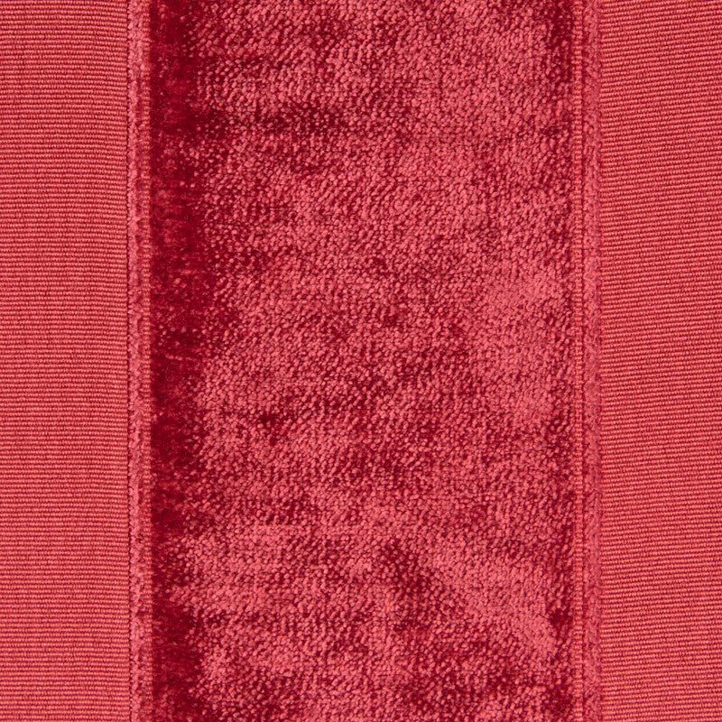 Chenille Velvet Stripes Red - Ribes y Casals
