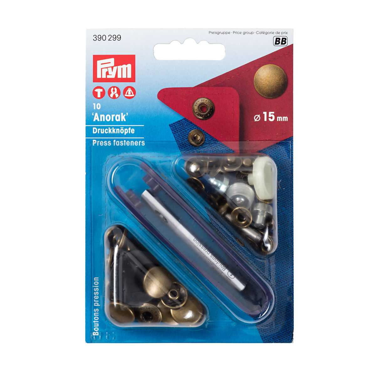 Prym - Snap Button 15mm Sport 390299 - Ribes y Casals