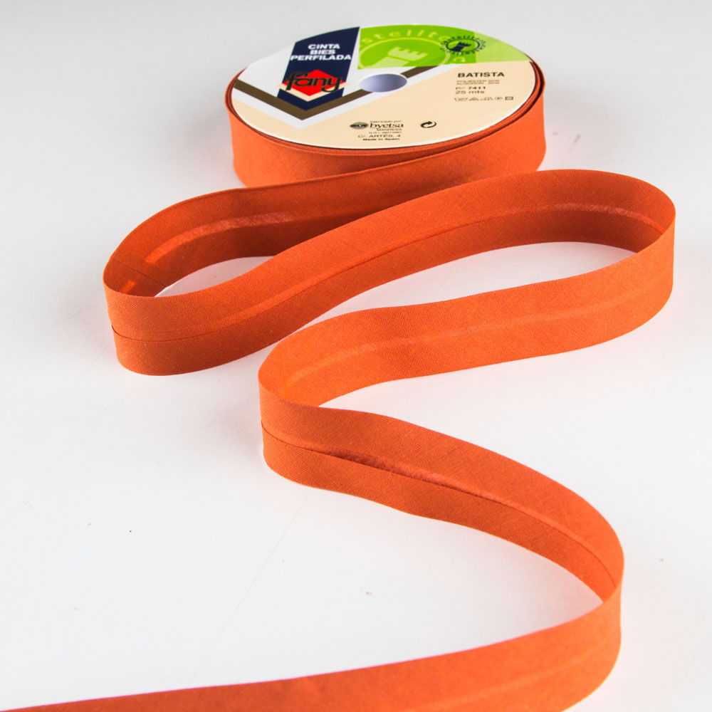 Lace Bias Orange 30mm - Ribes y Casals