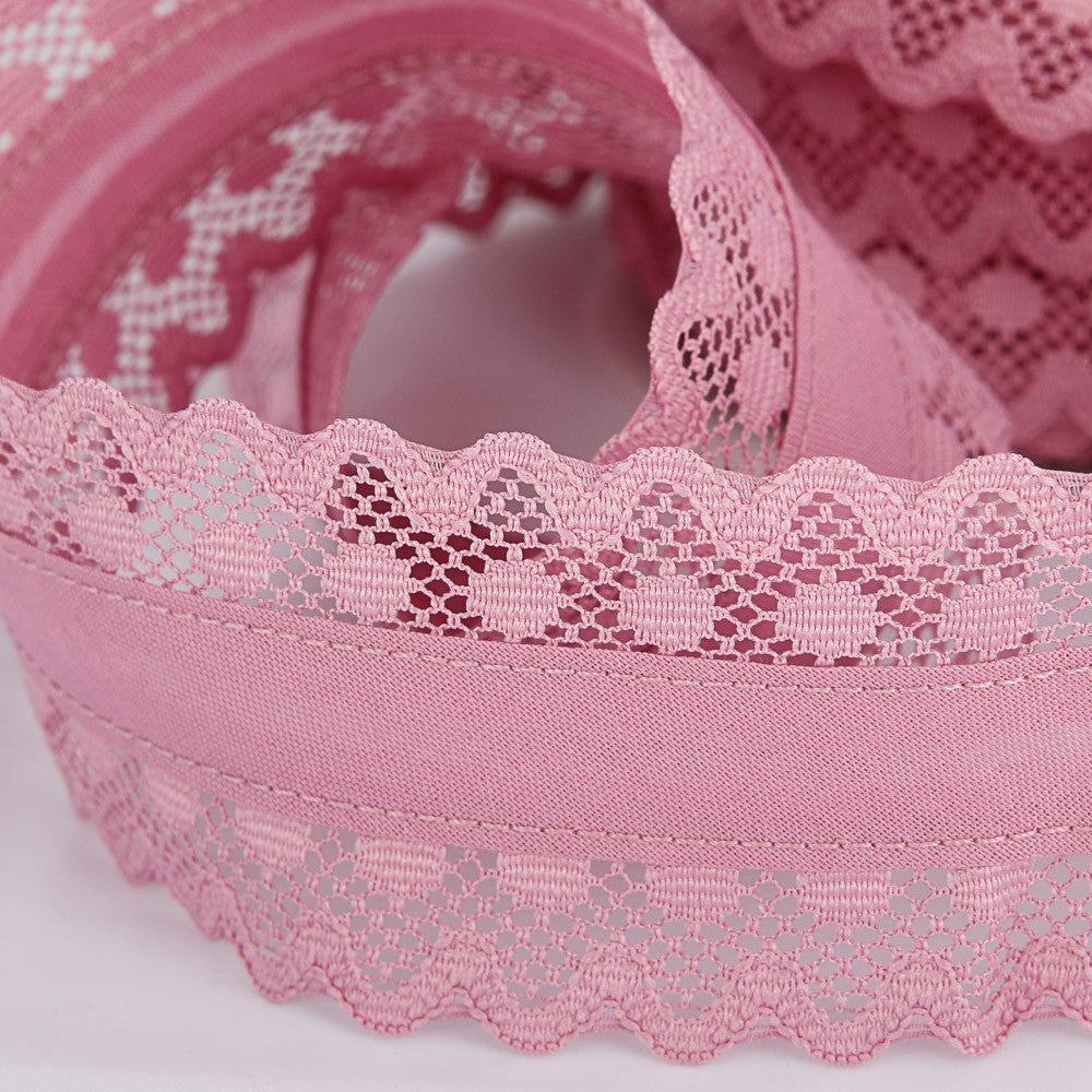 Lace Ribbon Pink 53mm - Ribes y Casals