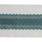 Lace Bias Embroidery Green 53mm - Ribes y Casals