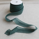 Lace Bias Embroidery Green 53mm - Ribes y Casals