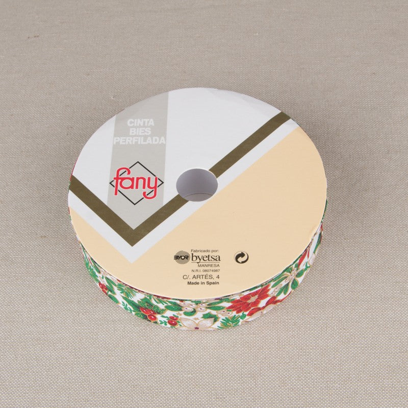 Lace Bias Christmas White 30cm - Ribes y Casals