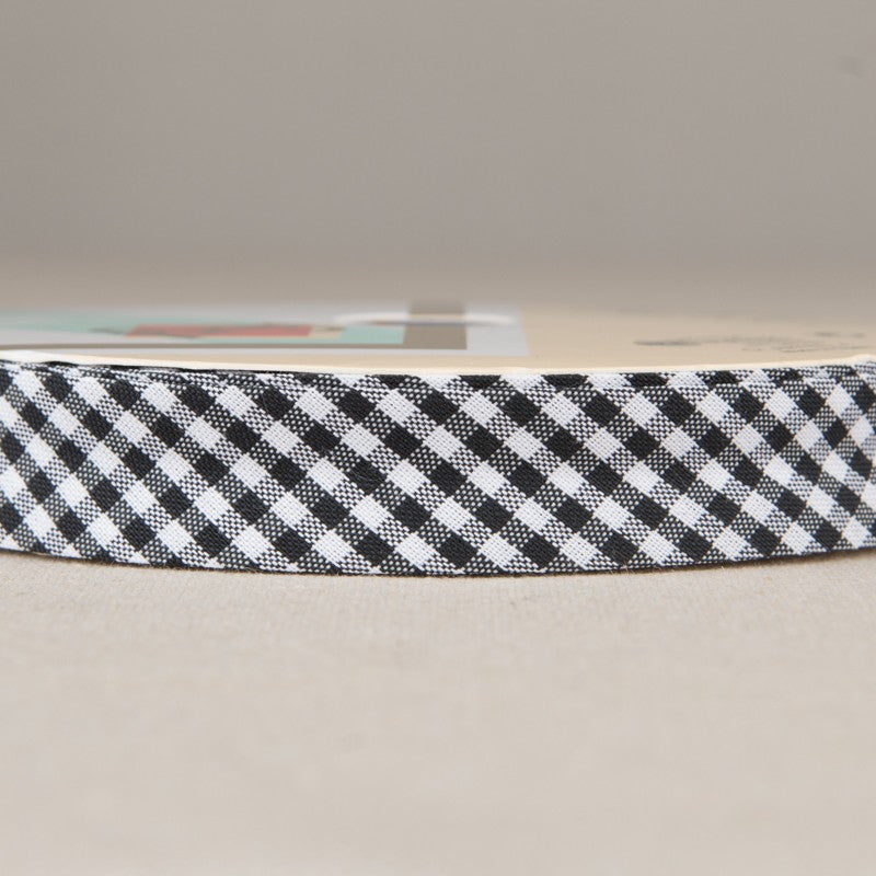 Lace Bias Vichy Black 18mm - Ribes y Casals