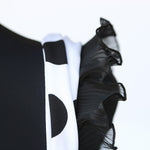 Pleated Chiffon Ribbon 4&#39;5cm Black - Ribes y Casals