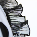 Pleated Chiffon Ribbon 4&#39;5cm Black - Ribes y Casals