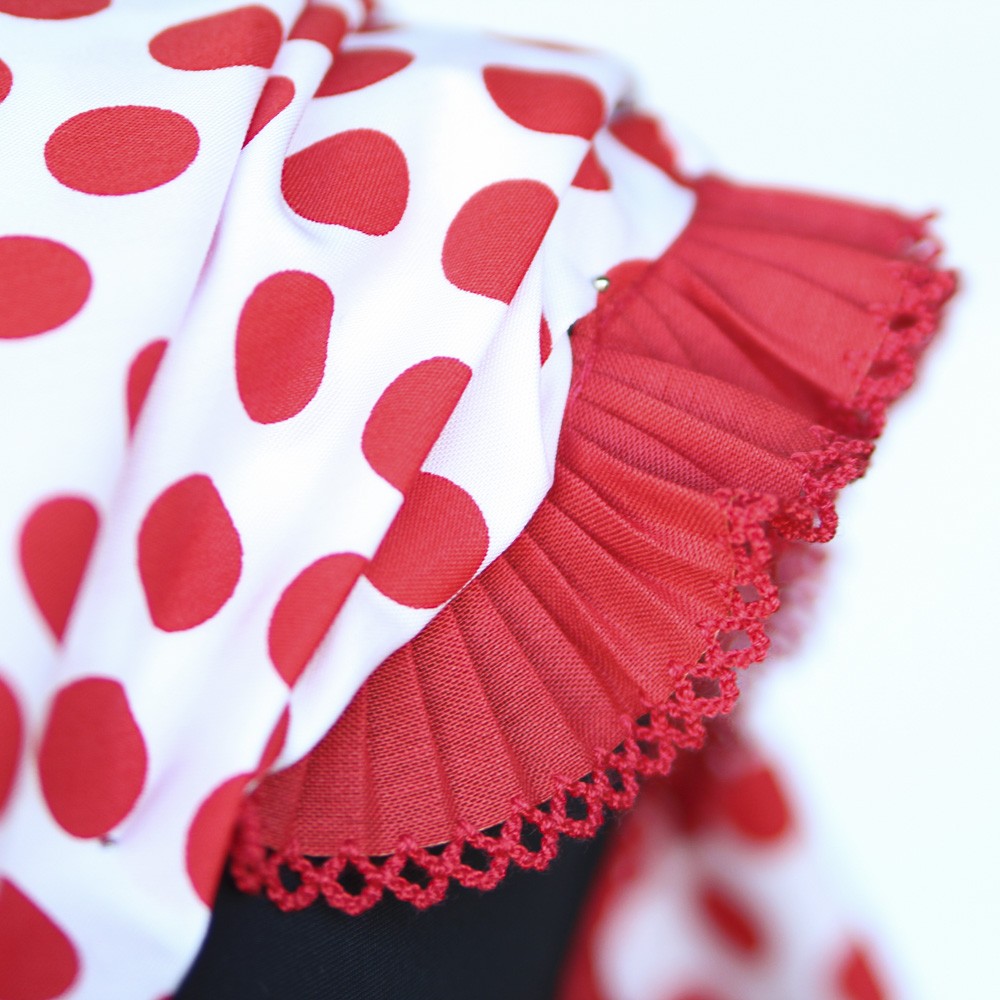 3cm Red Pleated Ribbon - Ribes y Casals