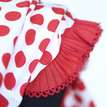 3cm Red Pleated Ribbon - Ribes y Casals