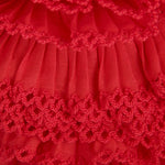3cm Red Pleated Ribbon - Ribes y Casals