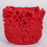 3cm Red Pleated Ribbon - Ribes y Casals