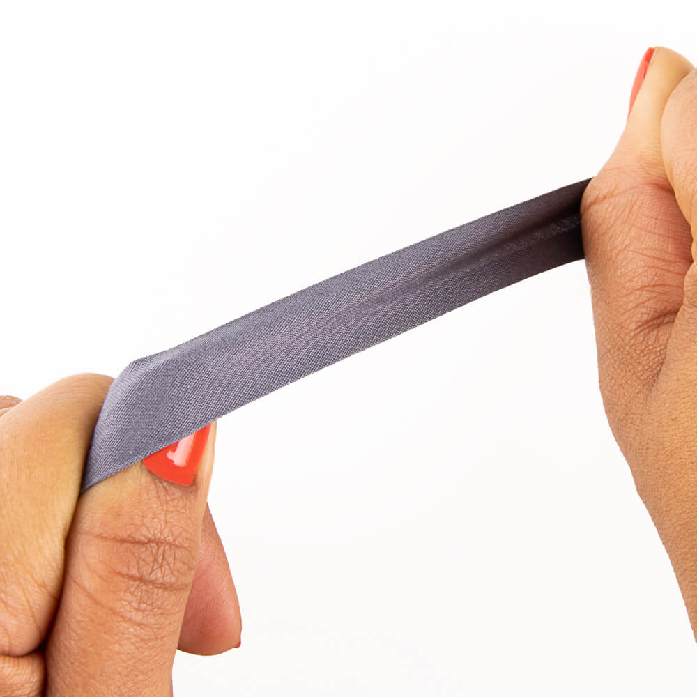 Gray Elastic Bias Tape 18mm - Ribes y Casals