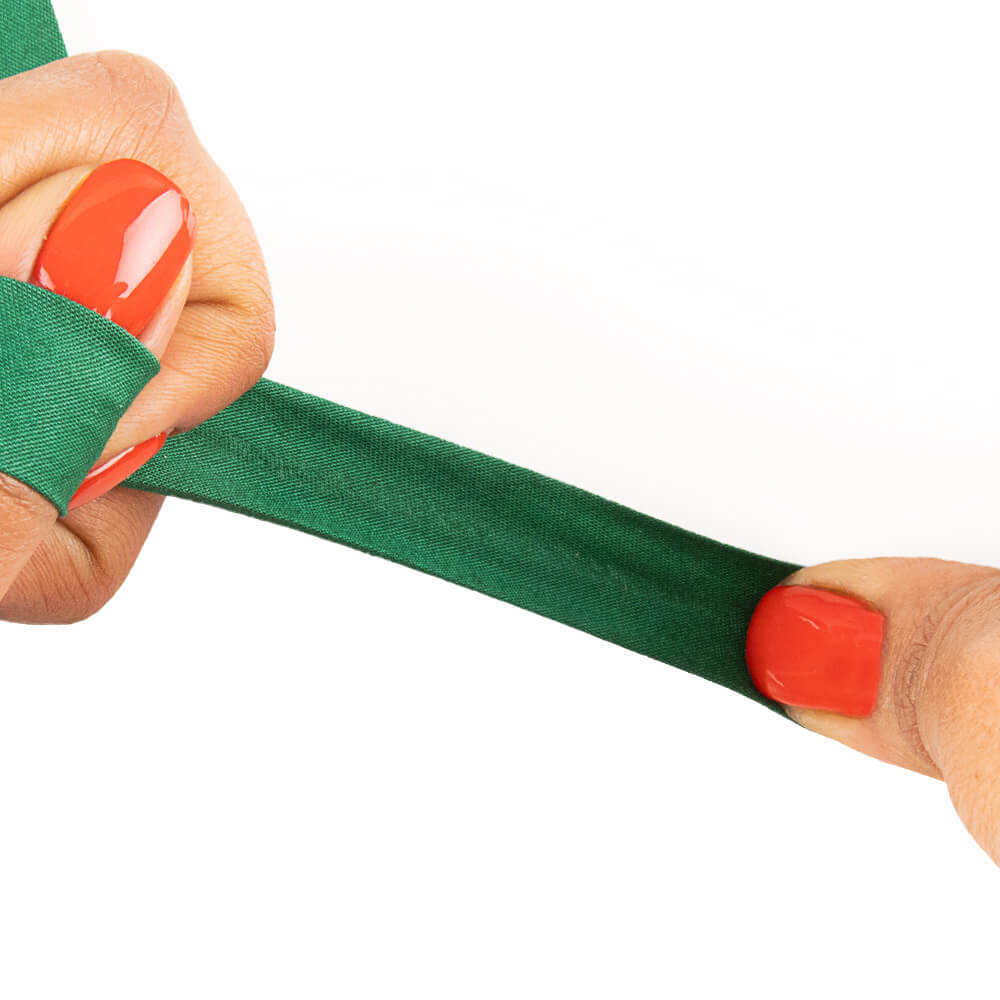 Green Elastic Bias Tape 18mm - Ribes y Casals