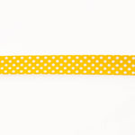 Yellow Polka Dot Bias Tape 18mm - Ribes y Casals