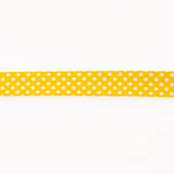 Yellow Polka Dot Bias Tape 18mm - Ribes y Casals
