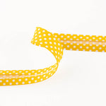 Yellow Polka Dot Bias Tape 18mm - Ribes y Casals