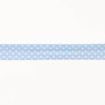 Light Blue Polka Dot Bias Tape 18mm - Ribes y Casals