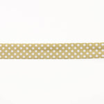 Beige Polka Dot Bias Tape 18mm - Ribes y Casals