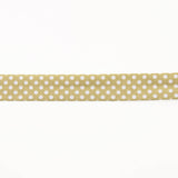 Beige Polka Dot Bias Tape 18mm - Ribes y Casals