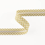 Beige Polka Dot Bias Tape 18mm - Ribes y Casals
