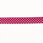 Garnet Polka Dot Bias Ribbon 18mm - Ribes y Casals