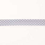 Gray Polka Dot Bias Tape 18mm - Ribes y Casals