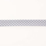 Gray Polka Dot Bias Tape 18mm - Ribes y Casals
