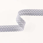 Gray Polka Dot Bias Tape 18mm - Ribes y Casals