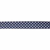 Navy Polka Dot Bias Tape 18mm - Ribes y Casals