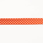 Orange Polka Dot Bias Tape 18mm - Ribes y Casals