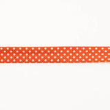 Orange Polka Dot Bias Tape 18mm - Ribes y Casals