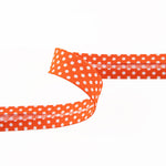 Orange Polka Dot Bias Tape 18mm - Ribes y Casals