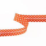 Orange Polka Dot Bias Tape 18mm - Ribes y Casals