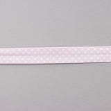 Pink Polka Dot Bias Ribbon 18mm - Ribes y Casals