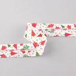 White Christmas Tree Bias Tape 30mm - Ribes y Casals