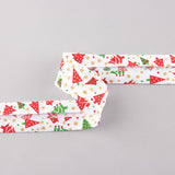 White Christmas Tree Bias Tape 30mm - Ribes y Casals