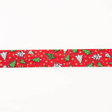 Red Christmas Tree Bias Tape 30mm - Ribes y Casals