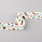 White Christmas Dolls Bias Tape 30mm - Ribes y Casals