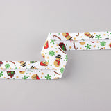 White Christmas Dolls Bias Tape 30mm - Ribes y Casals