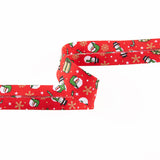 Red Christmas Dolls Bias Tape 30mm - Ribes y Casals