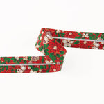 Red Christmas Bias Tape 30mm - Ribes y Casals