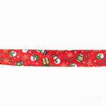 Red Christmas Dolls Bias Tape 30mm - Ribes y Casals
