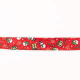Red Christmas Dolls Bias Tape 30mm - Ribes y Casals