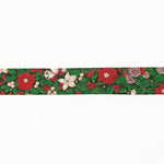Green Christmas Bias Tape 30mm - Ribes y Casals