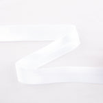 White Satin Bias Ribbon 18 mm - Ribes y Casals