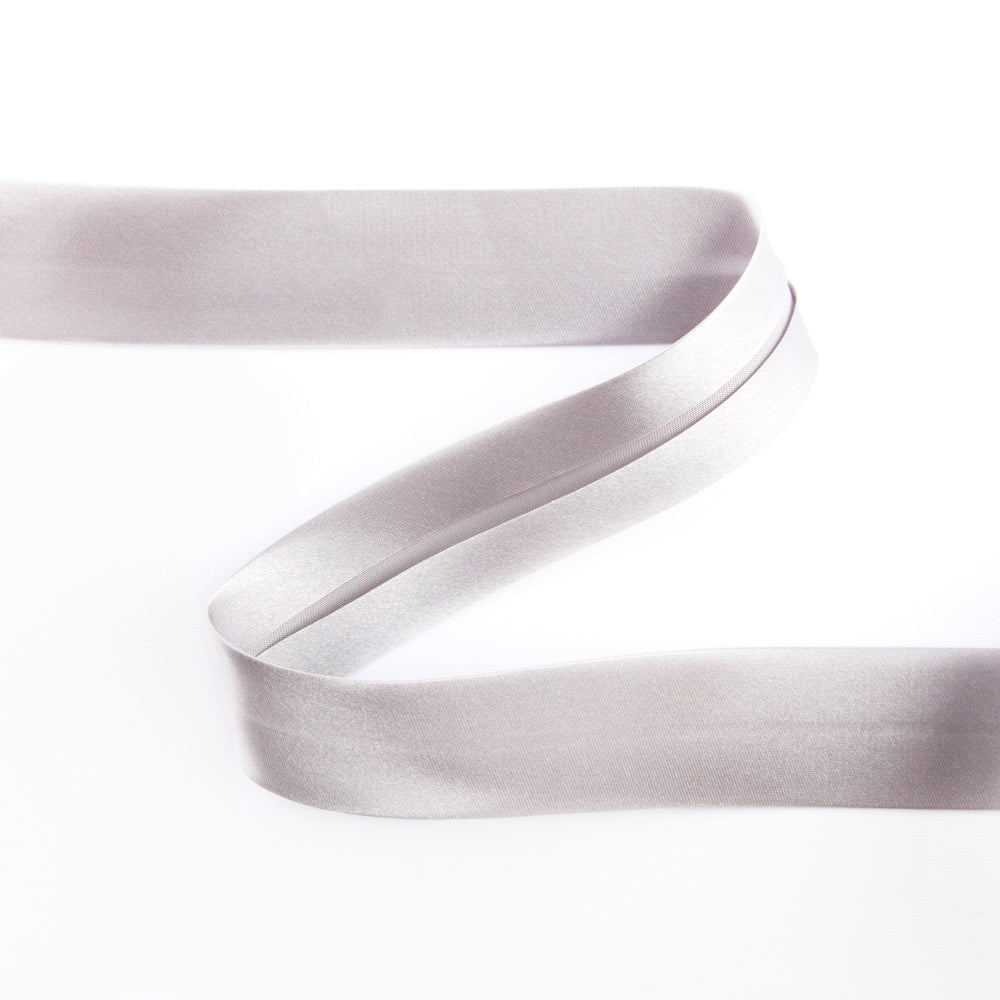 Dark Grey Satin Bias Ribbon 30 mm - Ribes y Casals