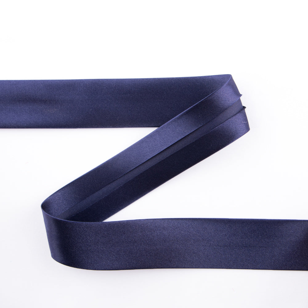 Navy Bias Ribbon 18 mm - Ribes y Casals