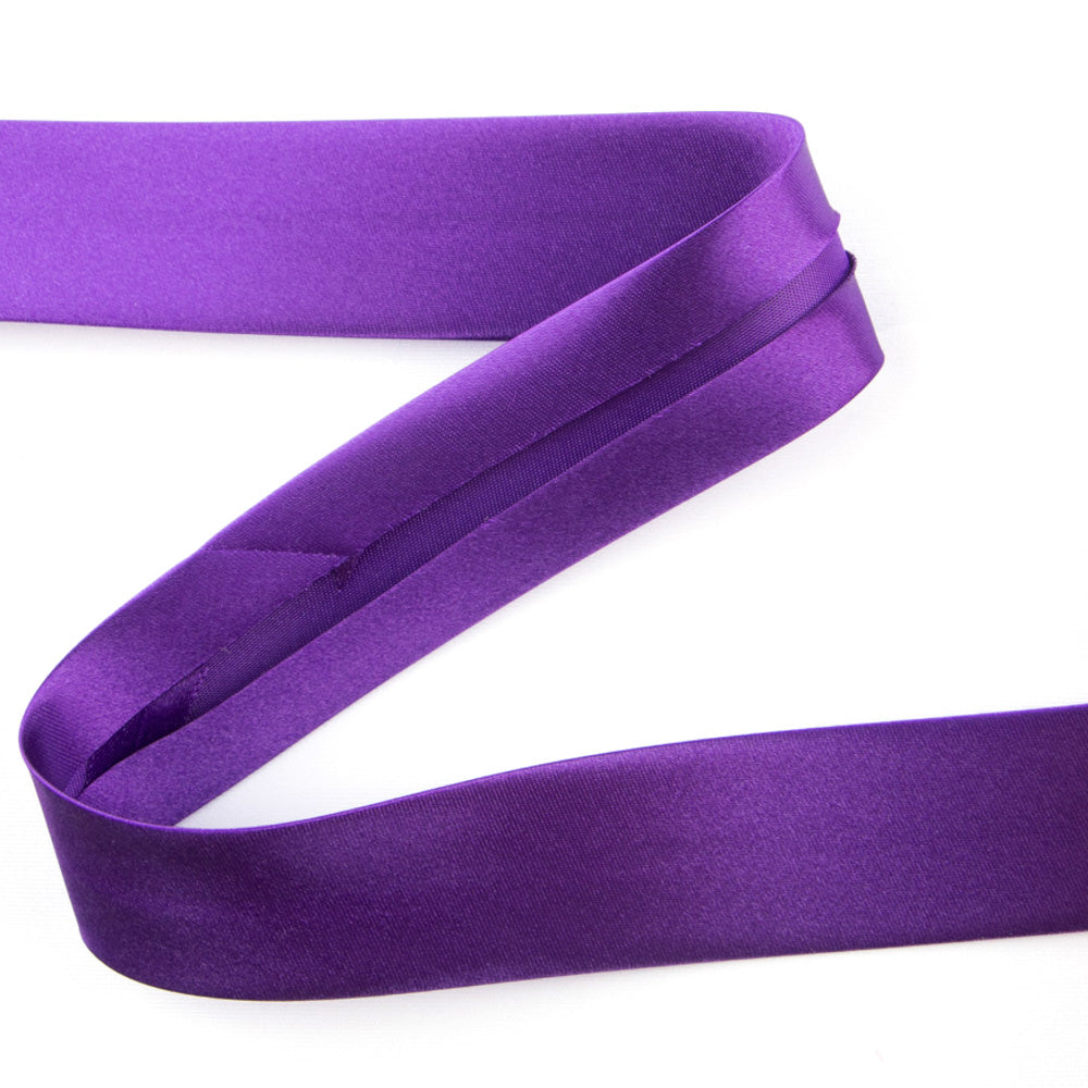 Purple Satin Bias Ribbon 30 mm - Ribes y Casals