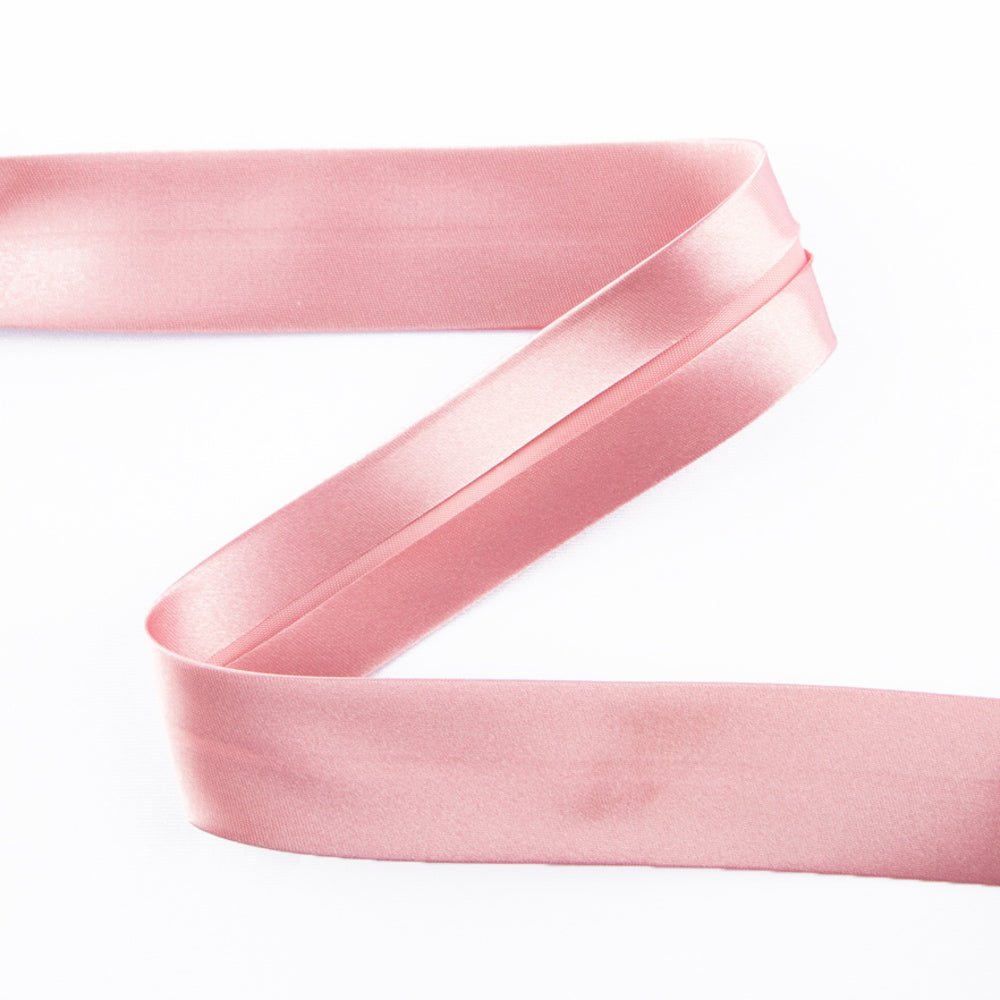 Pink Satin Bias Ribbon 18 mm - Ribes y Casals