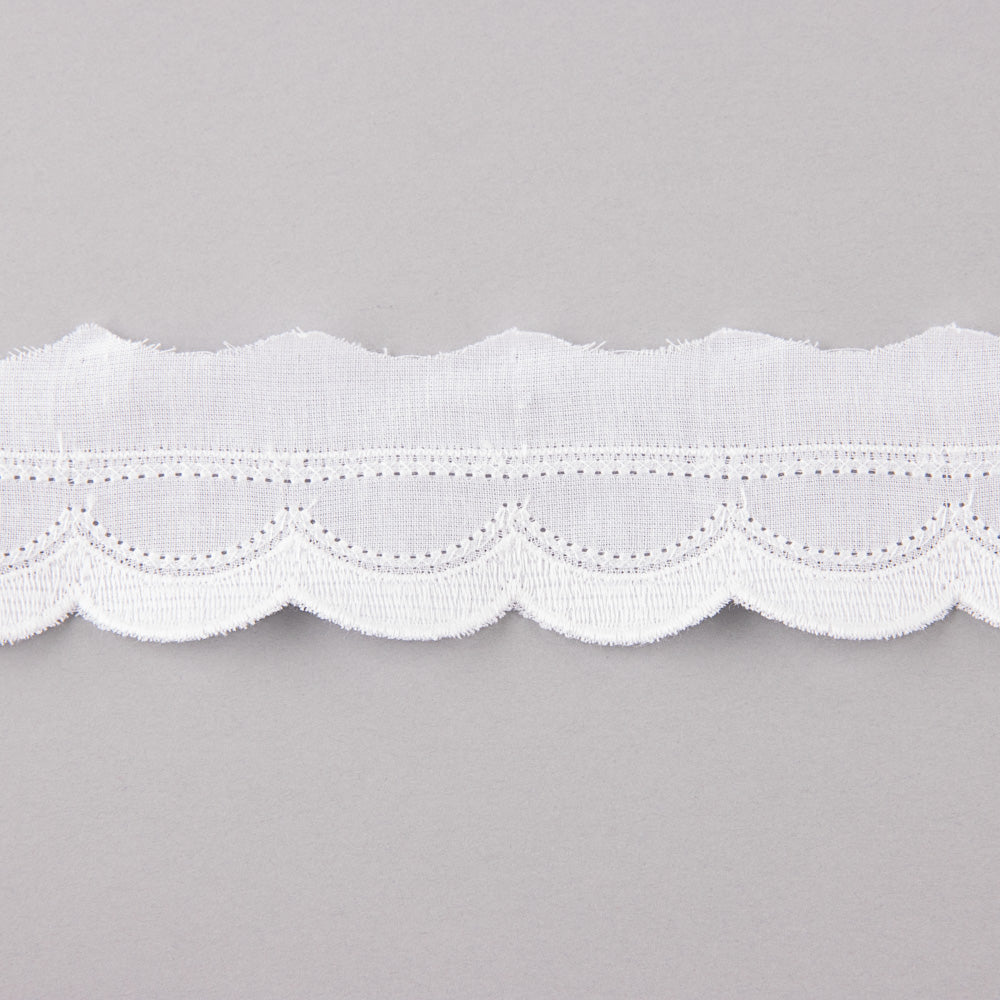 Tira Bordada Algodón 3,5 cm - Ribes y Casals