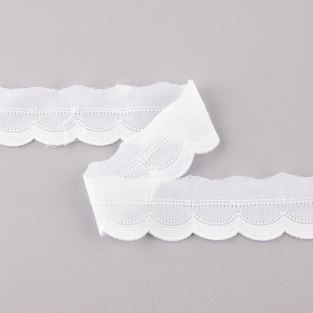 Tira Bordada Algodón 3,5 cm - Ribes y Casals